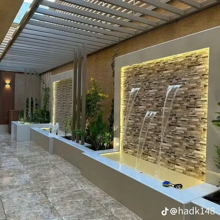تصميم شلال جداري حديث